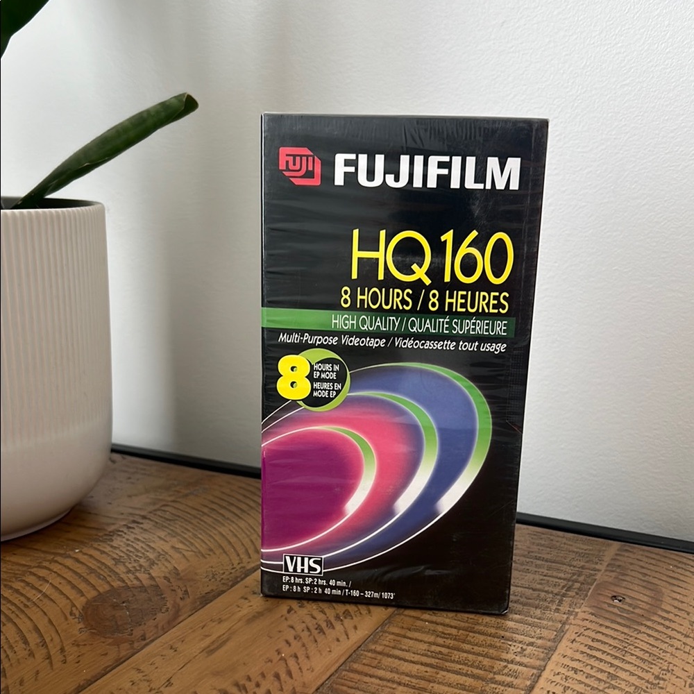 Vintage Fujifilm HQ 160 VHS Tape 8 Hours - NEW